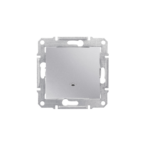  Кноп.выкл. "свет", алюминий Schneider Electric SDN0900160