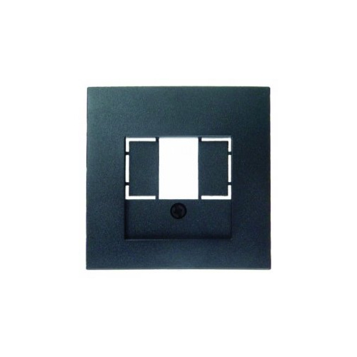  Центральная панель для розетки TAE цвет: антрацит, матовый B.1/B.3/B.7 Glas Berker 10331606