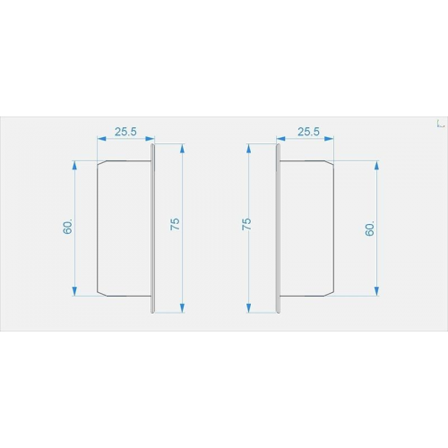 Торцевая заглушка P-EL-02-10 набор из 2 шт. Deko-Light 978250