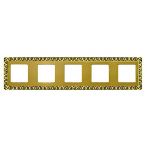  Рамка San Sebastian Bright Gold 5-постовая Fede FD01225OB