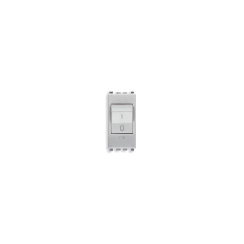  Выключатель термомагнитный 1p+n c16 120-230v, серебро матовое Vimar Eikon 20405.16.N