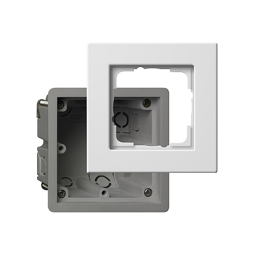  Монтажная коробка Е22 с рамкой Gira E22 2881201