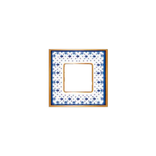  Рамка Belle Epoque Porcelain Голубой / Золото 1-постовая Fede FD01471AZOB