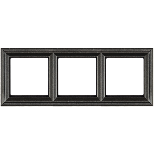  Рамка ECO Profi Deco Антрацит 3-постовая гор/верт. Jung EPD483AN