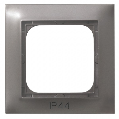  Рамка Ospel Impresja Титан 1-постовая для выключателя IP-44 RH-1Y/23