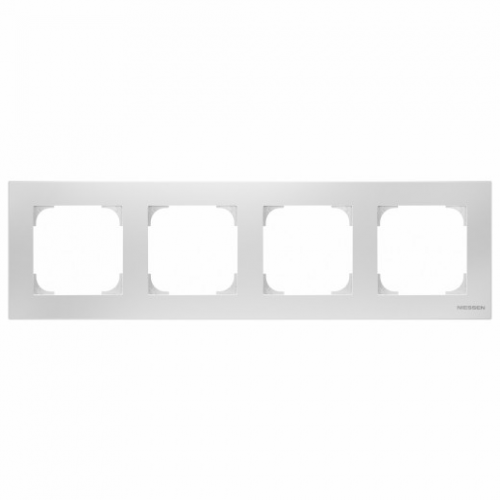  BL Рамка Sky белый 4-постовая ABB 2CLA857400A1101 8574