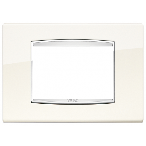  Рамка Eikon Chrome Classica Античный белый 3-модульная Vimar 20653.C02
