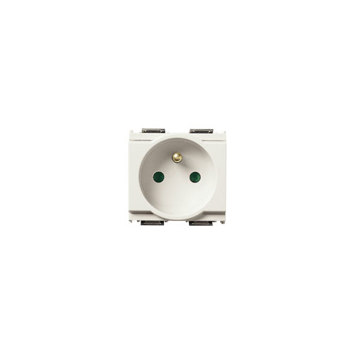  Розетка 2p+t 10/16a франц белая Vimar Idea 16212.B