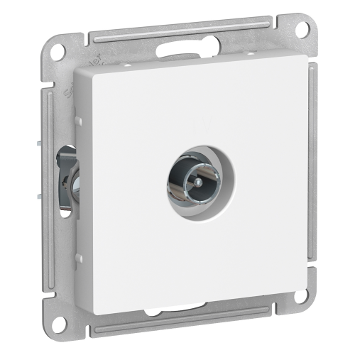  Atlasdesign TV Розетка проходная 4DB, механизм, Белый Schneider Electric ATN000192