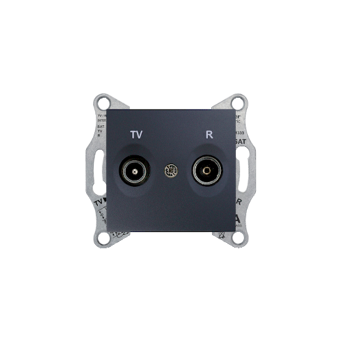  TV/R розетка проходная, графит Schneider Electric SDN3301370
