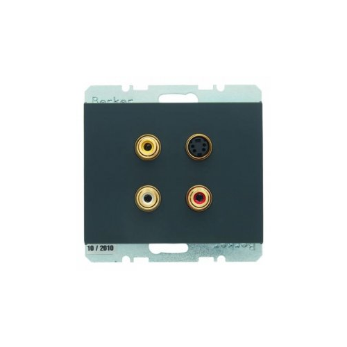  BMO CINCH/S-VIDEO K.1 цвет: антрацитовый Berker 3315327006