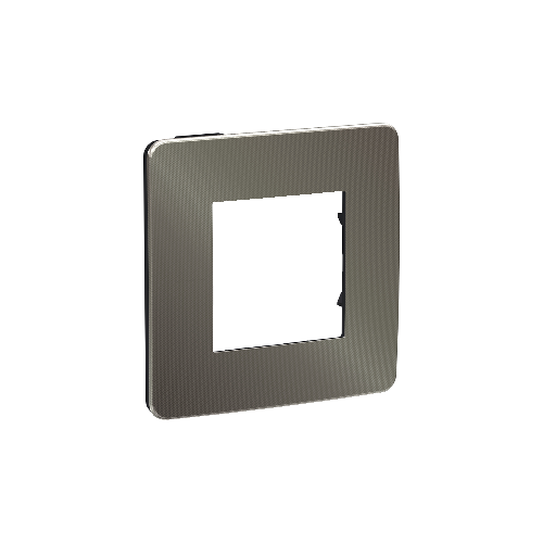  Рамка Unica Studio Metal Никель / Антрацит 1-постовая Schneider Electric NU280253