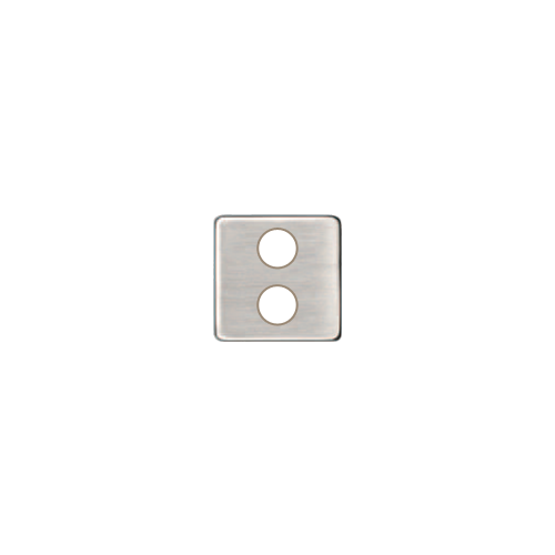  TV/SAT Монтажная плата для механизмов с двумя коннекторами бежевый, цвет Nickel Satin FEDE FD04316NS-A