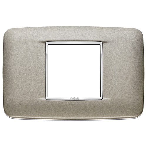  Рамка Eikon Chrome Round Титан матовый 2 модуля Vimar 20682.C14