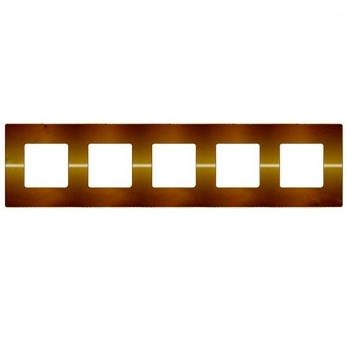  Основа рамок Belle Epoque Metal Bright chrome 5-постовая гор/верт. Fede FD01405CB
