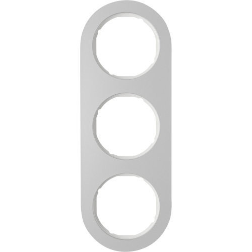  Рамка R.Classic Полярная белизна, алюминий 3-постовая Berker 10132074