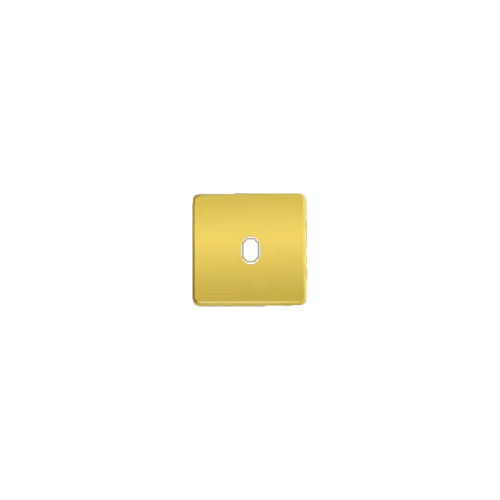  Латунная накладка для одиночного тумблерного выключателя, real gold + beige FEDE FD04320OR-A