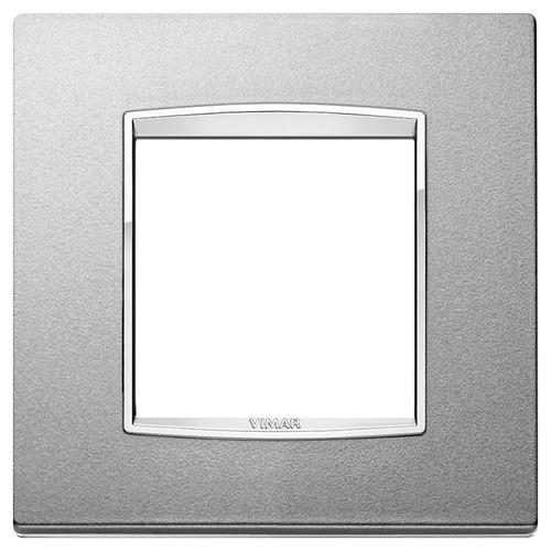  Рамка Eikon Chrome Classica Серебро матовое 2 модуля Vimar 20642.C13