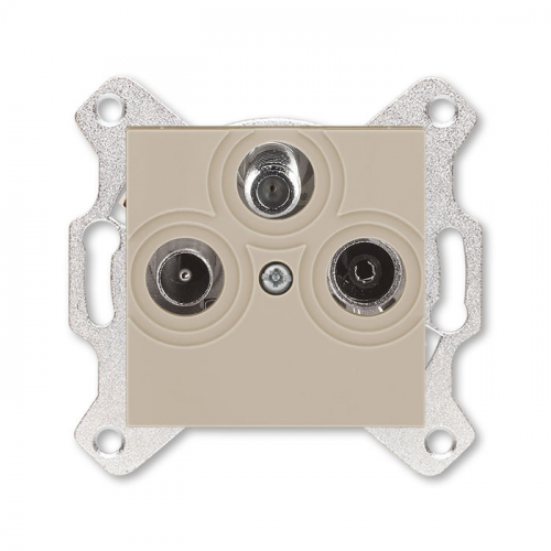 Розетка TV-R-SAT ABB Levit единственная кофе макиато 5011H-A03303 18W 2CHH083303A6018