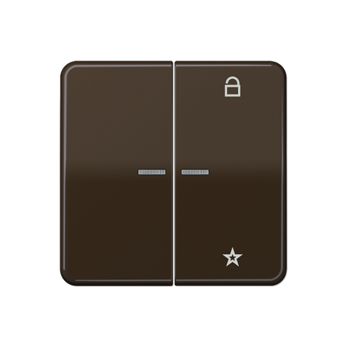  CD 500/CD plus Центральная плата универсальная коричневый Jung CD1701BR