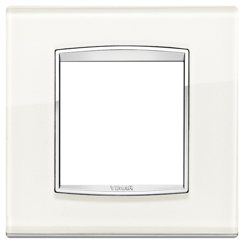  Рамка Eikon Chrome Classica Лед белый 2 модуля Vimar 20642.C72