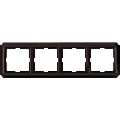  Рамка Antik Коричневый 4-постовая Merten MTN4040-4715