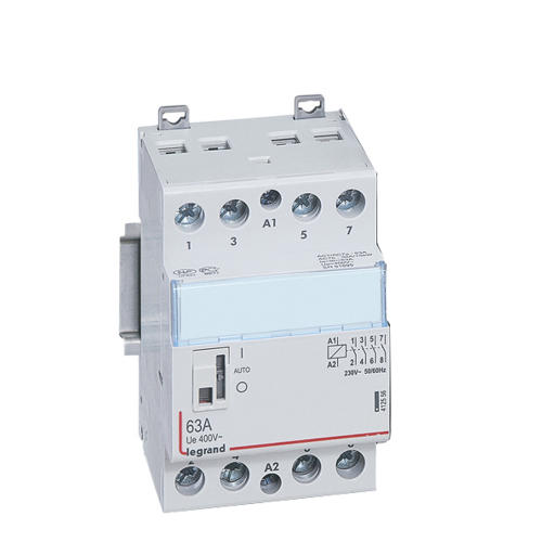  CX3 Контактор 230V 4НО 63А с руч.уп. Legrand 412556