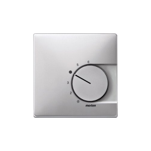  Центр. плата терморег. с перекл., System Design, цвет алюминий Merten MTN537460