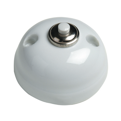  Кнопка, 10A-250V , керамика, белая Fontini 30310172