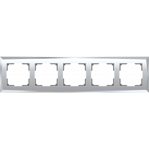  Рамка на 5 постов (зеркальный) Diamant Werkel a045799 WL08-Frame-05