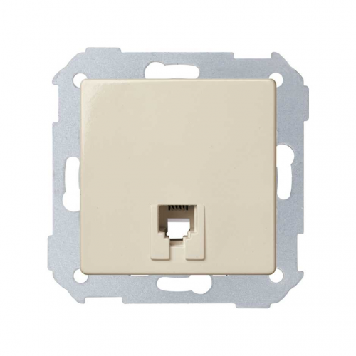  Розетка телефонная с 6 контактами для коннектора RJ11, S82, S82N, S88, S82 Detail, слоновая кость Simon 75480-31