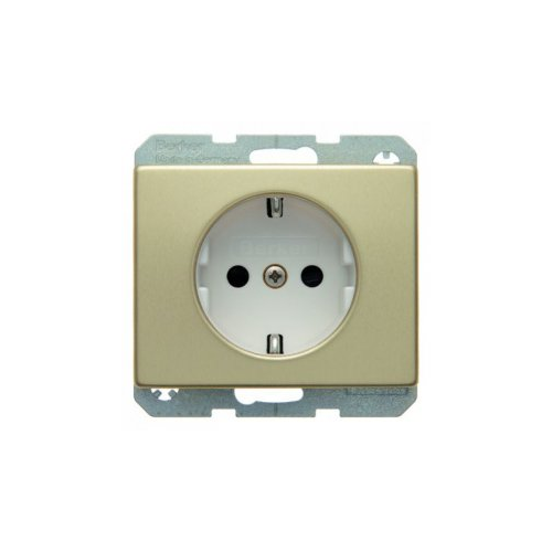 Штепсельная розетка SCHUKO цвет: золотой, металл Arsys Berker 41340002
