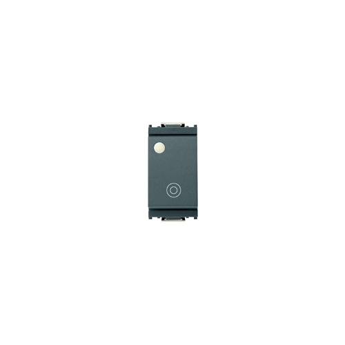  Кнопка 1pno 10a люминоф серая Vimar Idea 16080.F