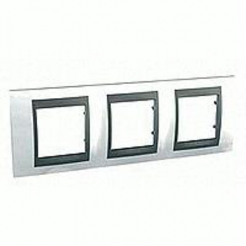 Рамка Unica Top Нордик / Графит 3-постовая Schneider Electric MGU66.006.292