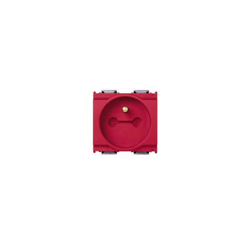  Розетка 2p+t франция bloc красная Vimar Idea 16213.R