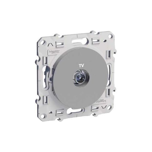  ТВ розетка алюминий Odace Schneider Electric S53R445