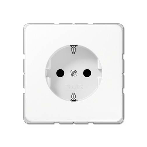  Розетка с заземлением Jung 16А/250В белая CD1520WW