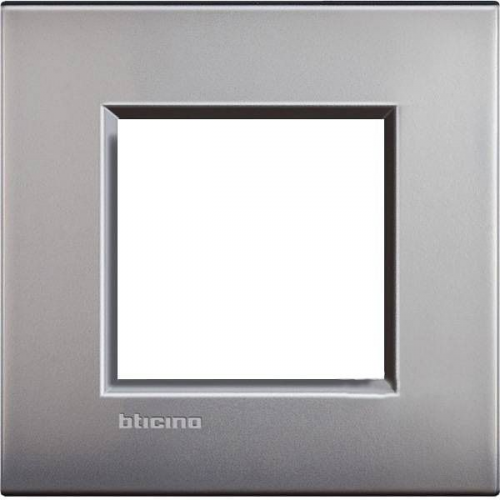  Рамка LivingLight Air Никель матовый 2-модульная Bticino LNE4802NK
