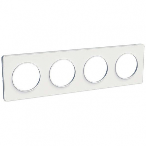  Рамка Odace Белый 4-постовая Schneider Electric S52P808