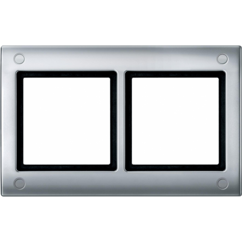  Рамка Aquadesign Алюминий 2-постовая Merten MTN401260