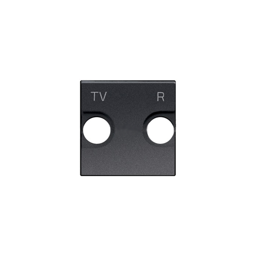  AN Накладка для TV-R розетки, 2-модульная, серия Zenit, цвет антрацит, ABB N2250.8