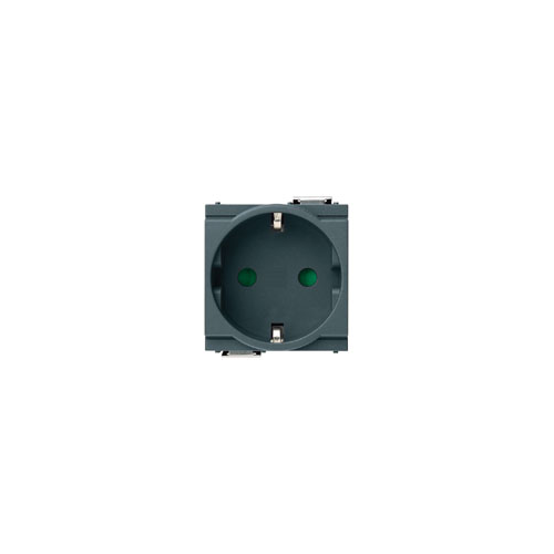  Розетка 2p+t 16a немецкий стандарт серая Vimar Idea 17038