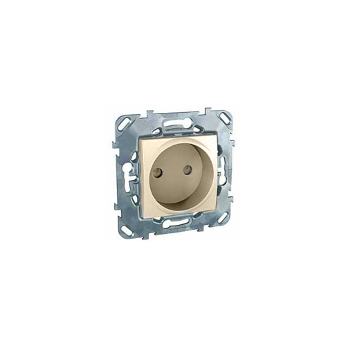  Розетка без з\к со шторками (винт. зажим) бежевый Schneider Electric MGU5.033.25ZD
