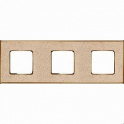  Рамка Vintage Corinto Auroramarble / Золото 3-постовая Fede FD01333AMOB