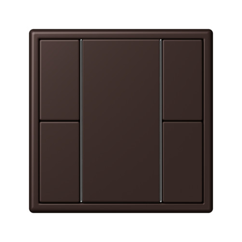  Les Couleurs® Le Corbusier KNX кнопочный модуль F 50 с двумя парами кнопок terre d‘ombre brulee 59 Jung LC502TSA4320J