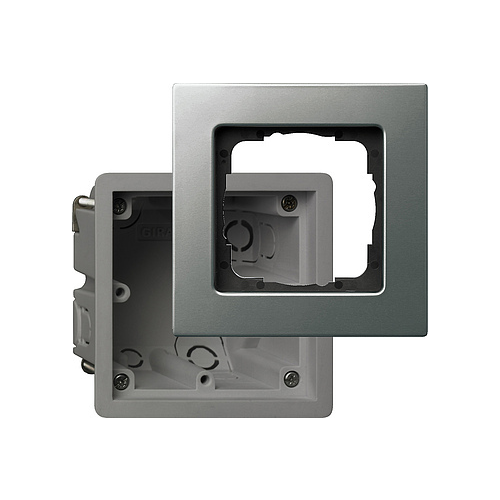  Монтажная коробка Е22 с рамкой Gira E22 2881202