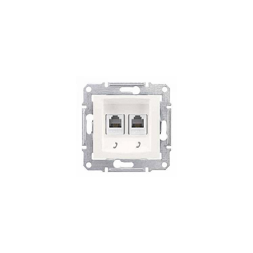  Телеф. розетка 2 поста. бежевый Schneider Electric SDN4201147