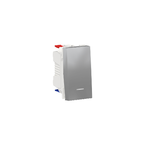  Переключатель 1-клавишный, с нейтралью, сх.6а, 1 Модуль, Алюминий Schneider Electric NU310330S
