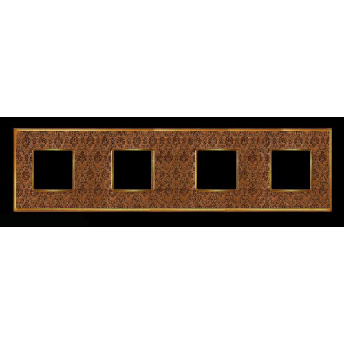  Рамка Vintage Tapestry Decorbrass / Золото 4-постовая Fede FD01324DBOB
