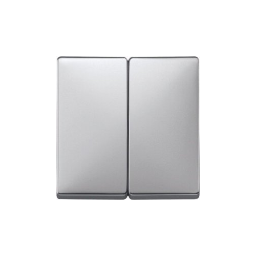  Клавиша x2, алюминий Merten MTN412560